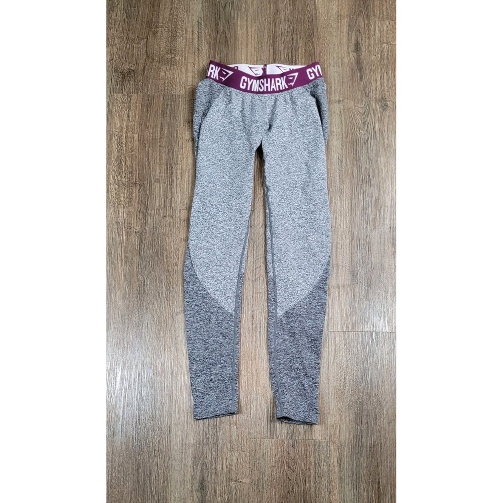 Gymshark Flex High Waisted Leggings Women's S Charcoal Marl Deep Plum